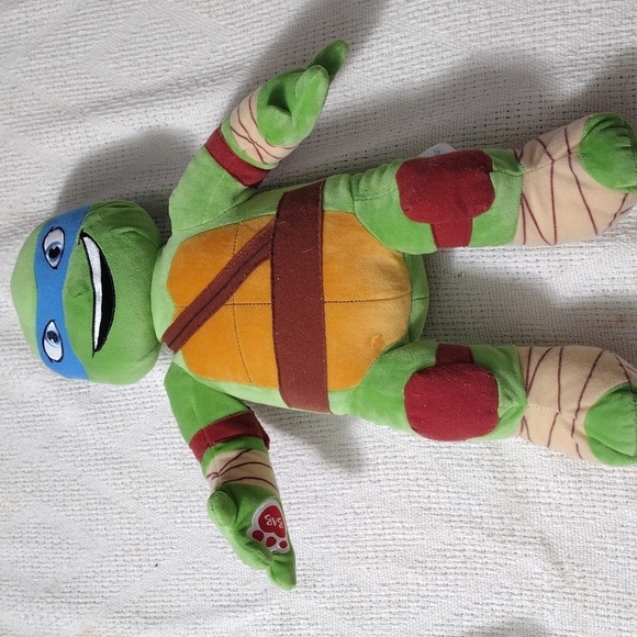 Build a Bear Teenage Mutant Ninja Turtles Leonardo 18" Plush Stuffed TMNT BAB. - Picture 1 of 8